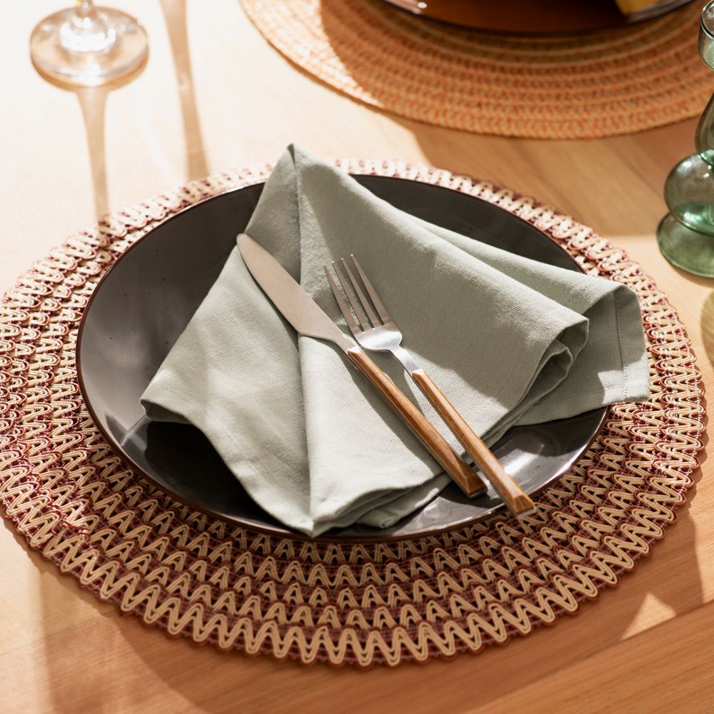 Set de 2 servilletas de algodón 40x40 cm