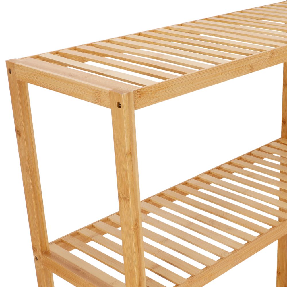 Mueble lavadora de bambú 70x30x146 cm