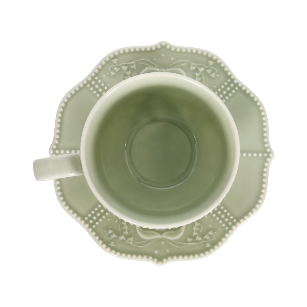 Taza de té de porcelana diseño romántico 260 ml