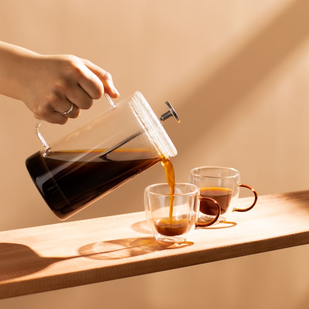 Cafetera francesa de vidrio 600 ml