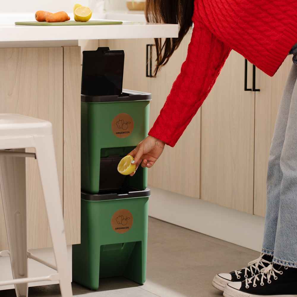 Basurero apilable de 20 L