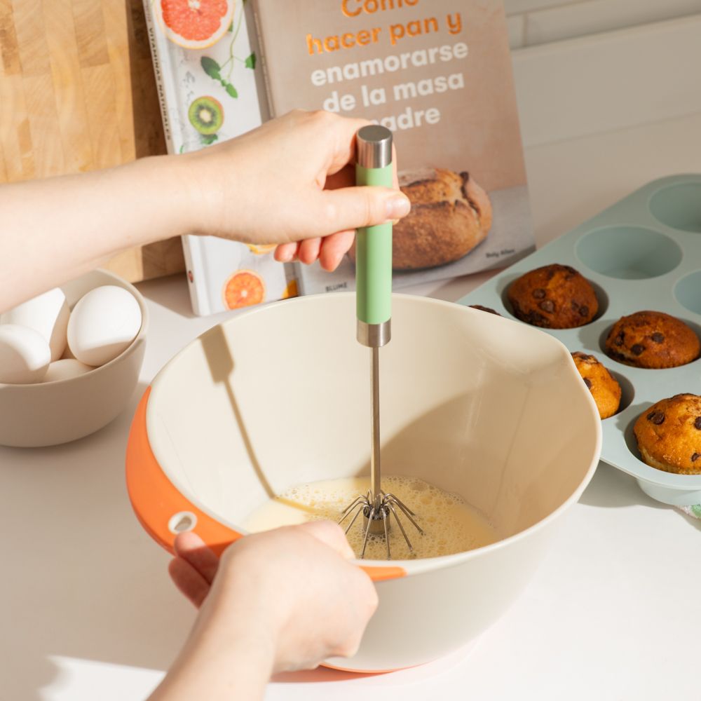 Batidor pequeño de acero inoxidable