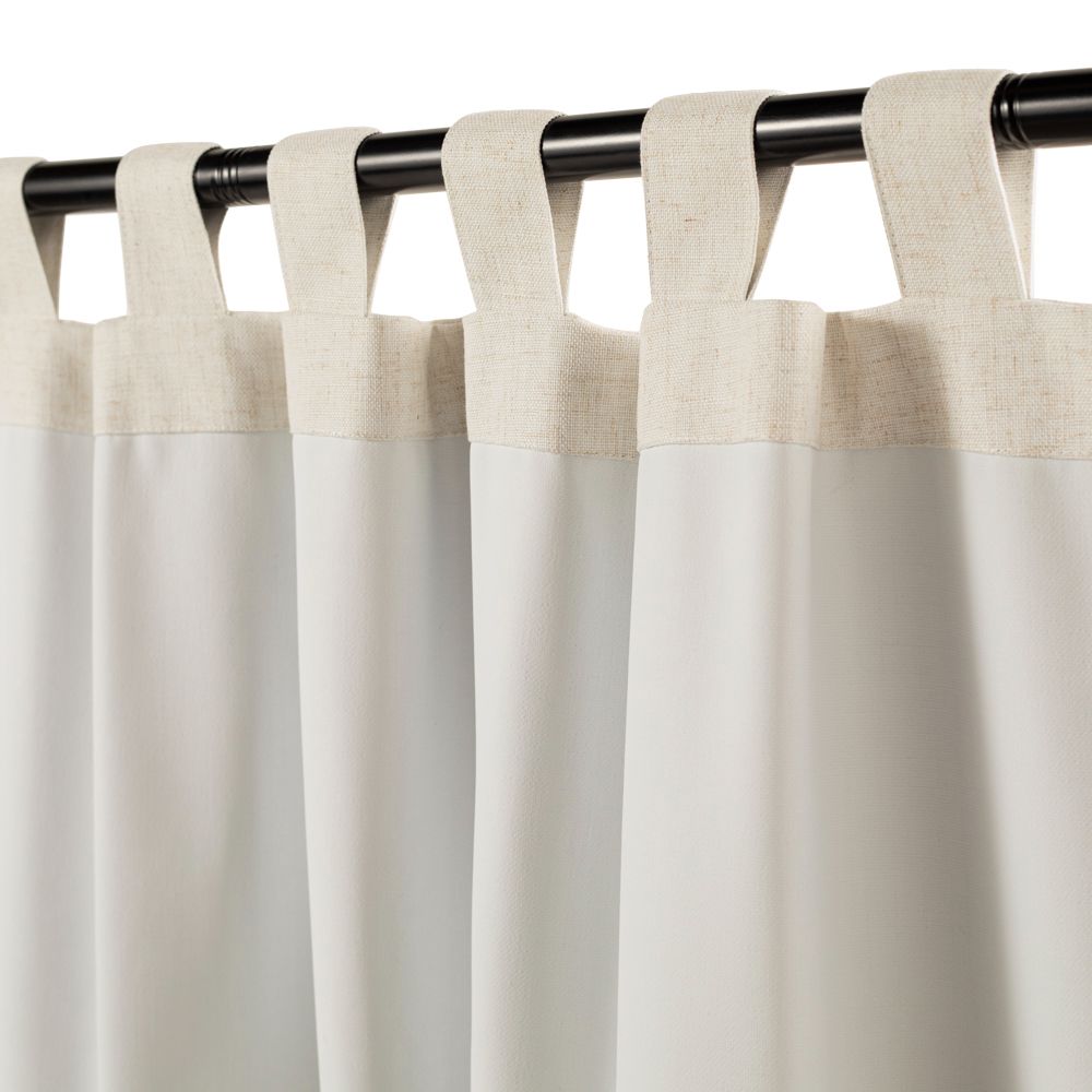 Set de 2 Cortinas blackout silicona presillas 140x240 cm