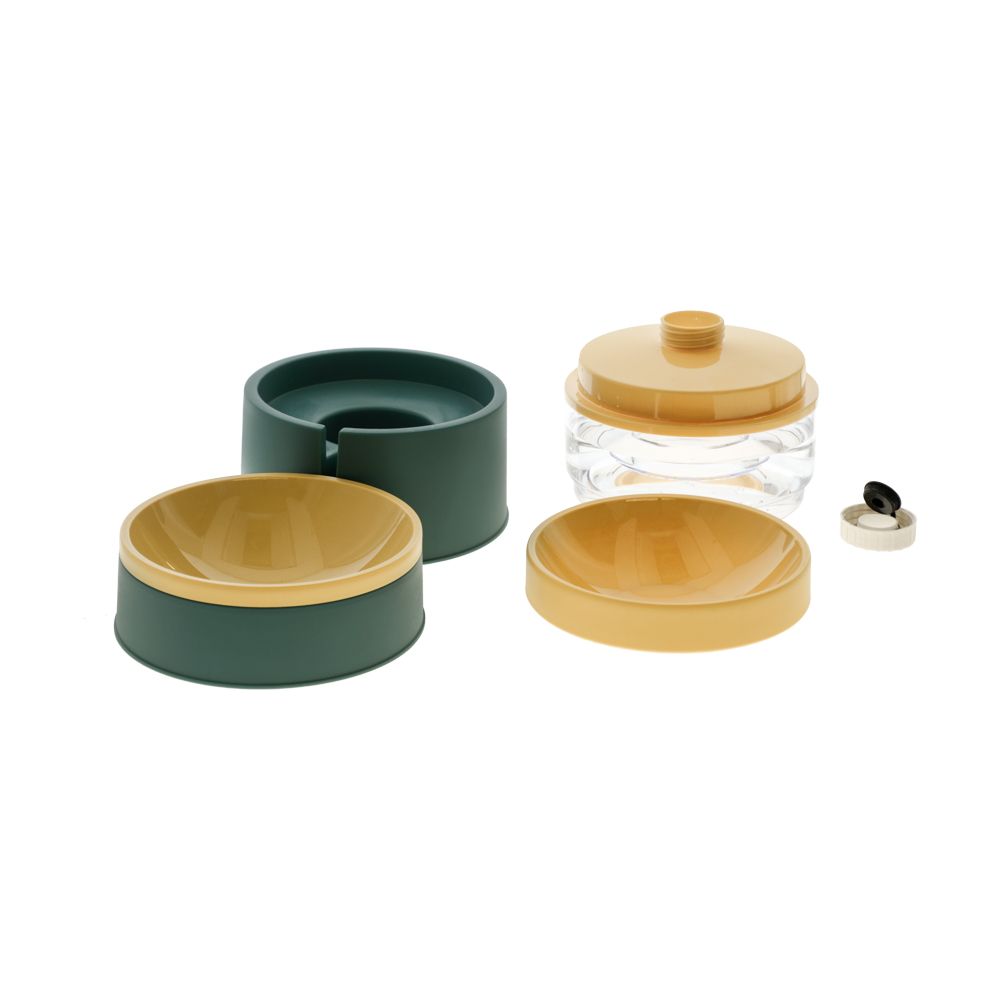 Plato Comida con Bebedero para Gato