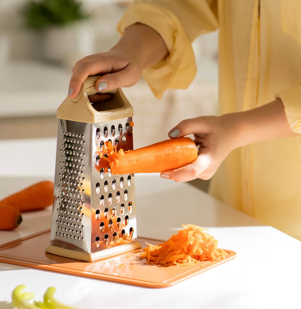 Rallador de acero inoxidable 10.4x8x21.8 cm