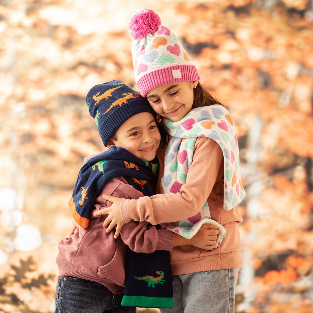 Set de gorro y bufanda infantil
