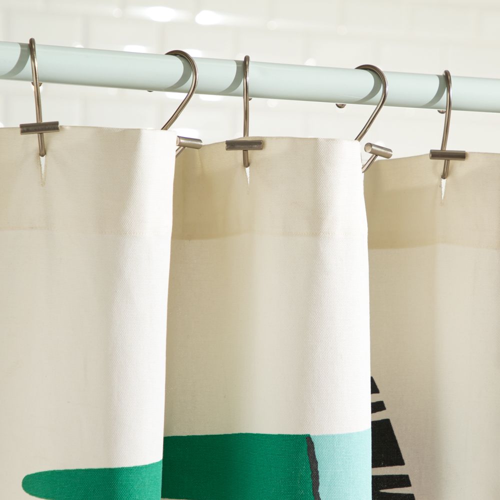 Cortina de baño Twill de algodón estampado 180x190 cm