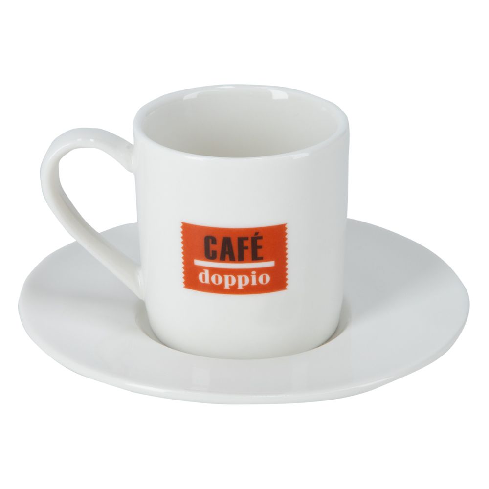 Set 4 Tazas para expreso con Platos 70 ml