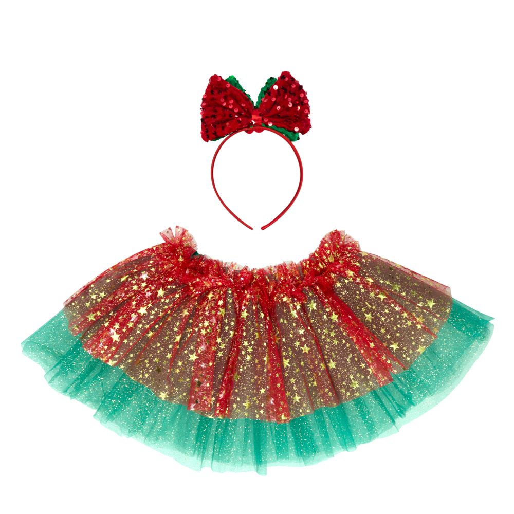 Set Falda Y Diadema Navidad