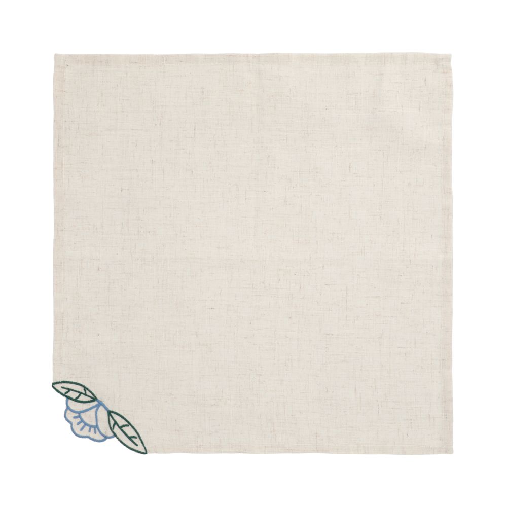 Set 4 servilletas bordadas Altezzo 40x40 cm