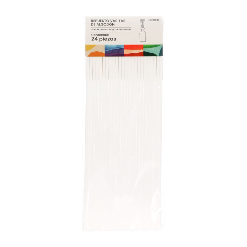 Set 24 varitas de algodón para repuesto aromatizadores