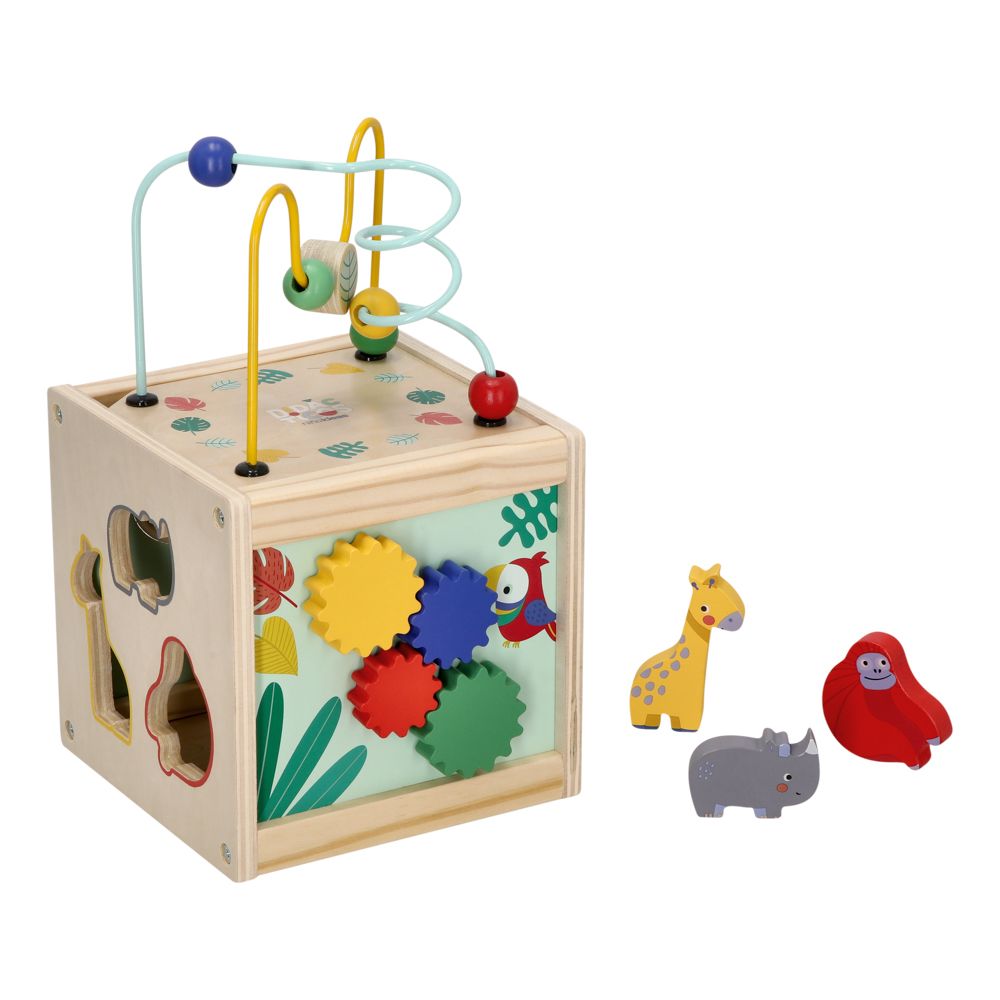 Laberinto de madera didáctico