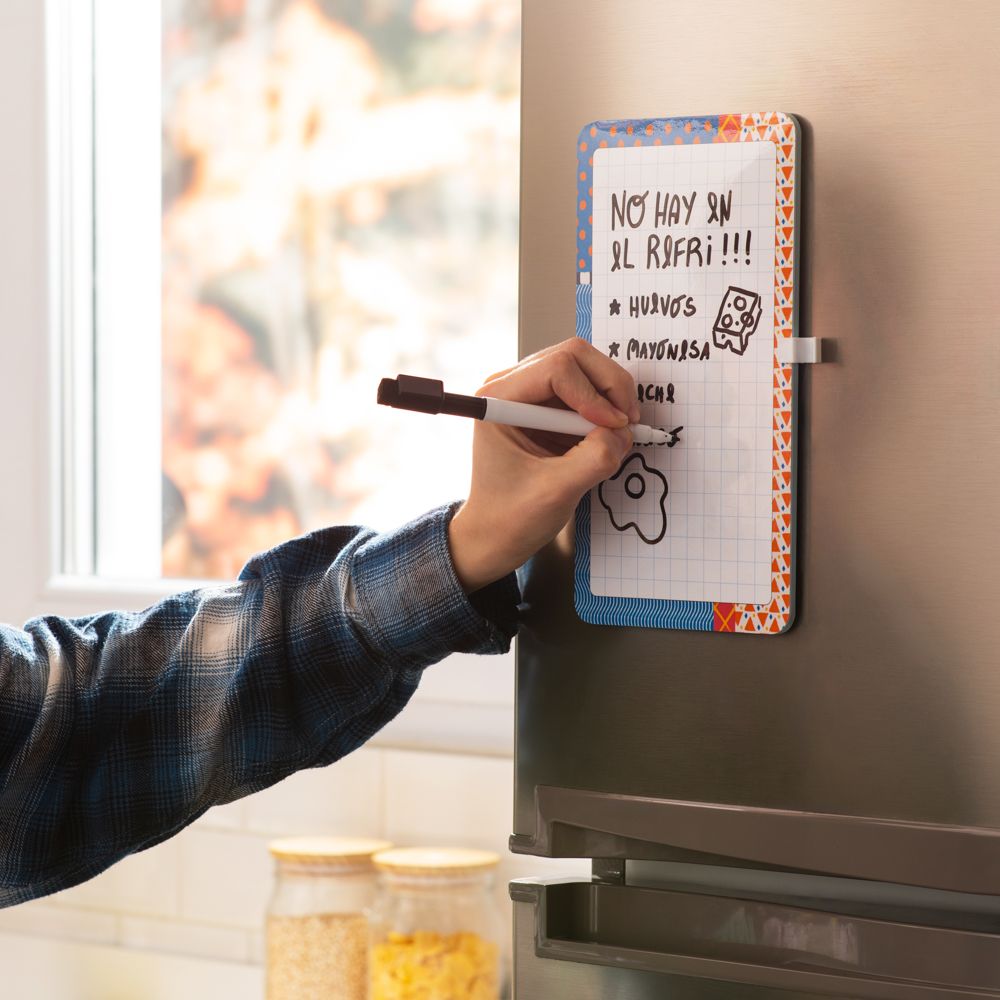 Mini pizarra magnética 14x0.7x25.4 cm
