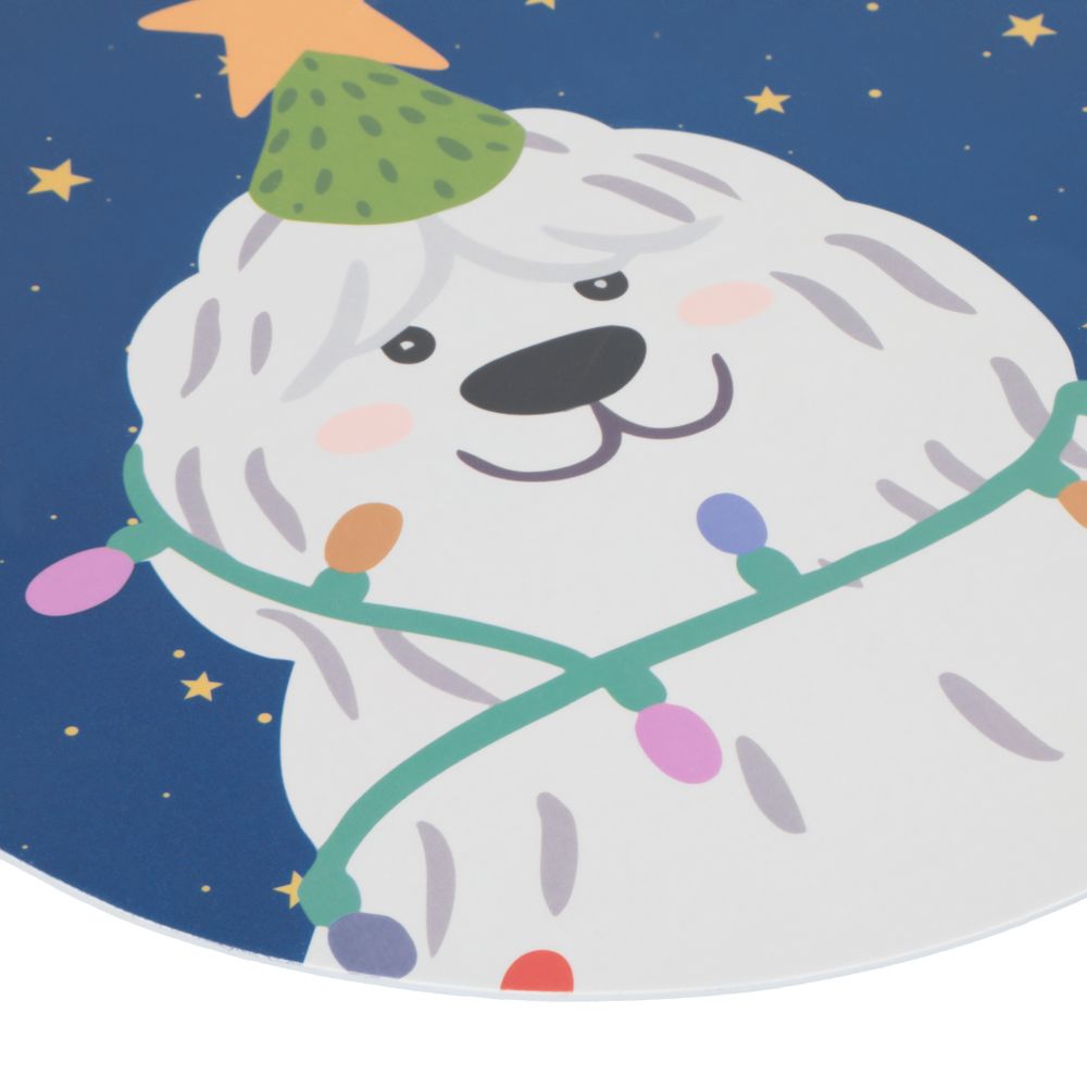 Individuales con diseño personaje navideño 30 cm