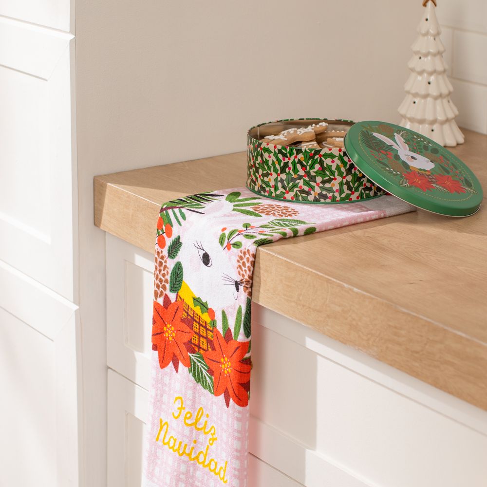 Paño cocina algodón navidad 38x63.5 cm