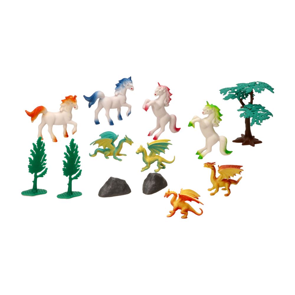 Set balde de animales de fantasía 13 piezas S