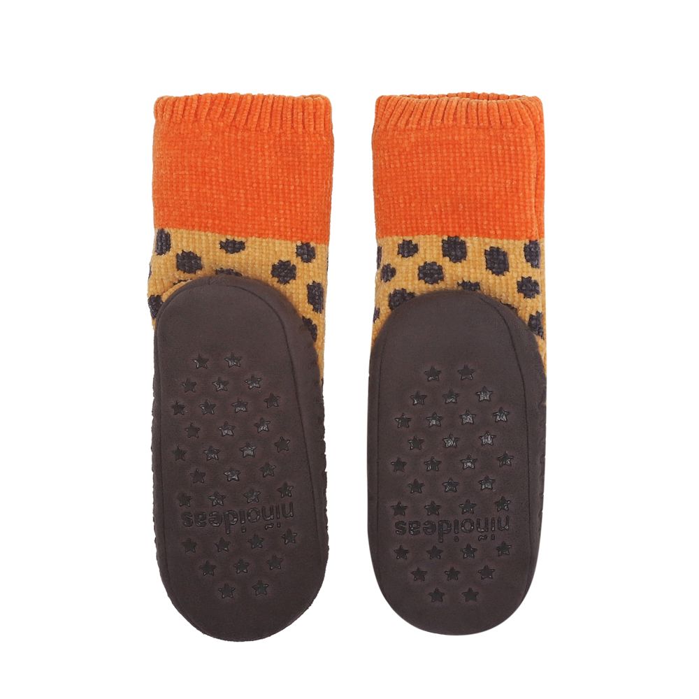 Calcetas tejidas cordero infantil con suela 20.5 cm