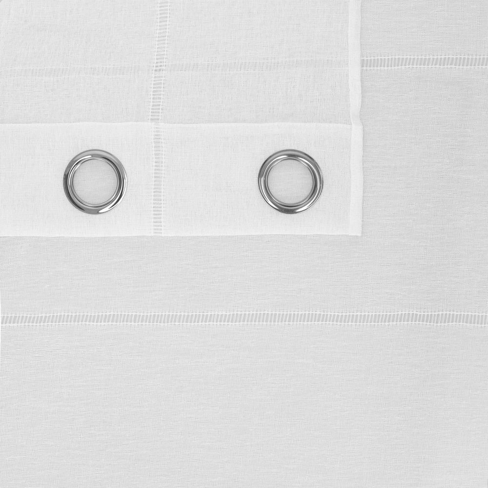 Set 2 Cortinas Velo Tipo Lino con Ojillos 140x240 cm