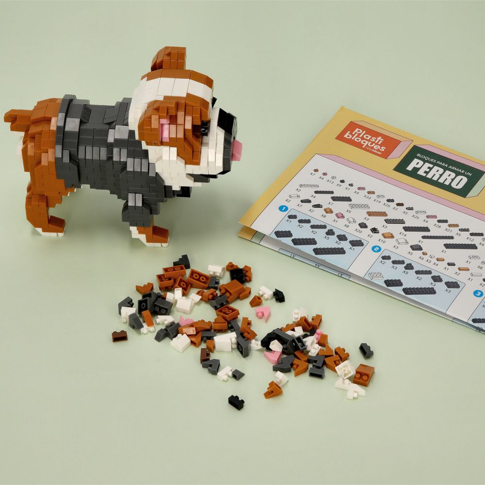 Mini bloques nivel 4 - Perro Bulldog
