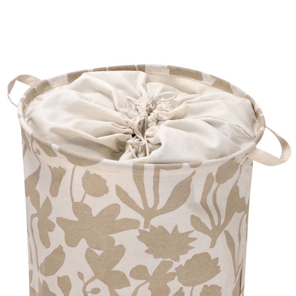 Canasto para ropa sucia de algodón estampado 40x55 cm