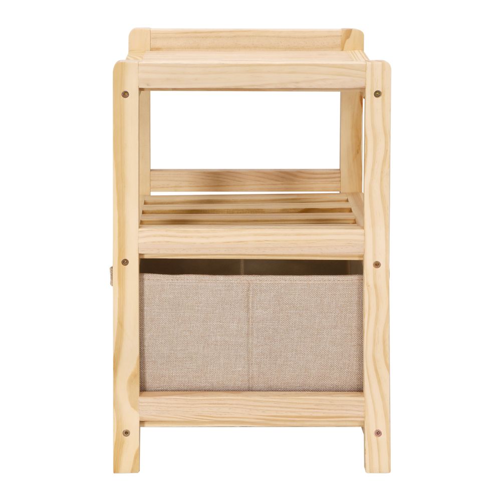 Buró dos niveles con cajón textil