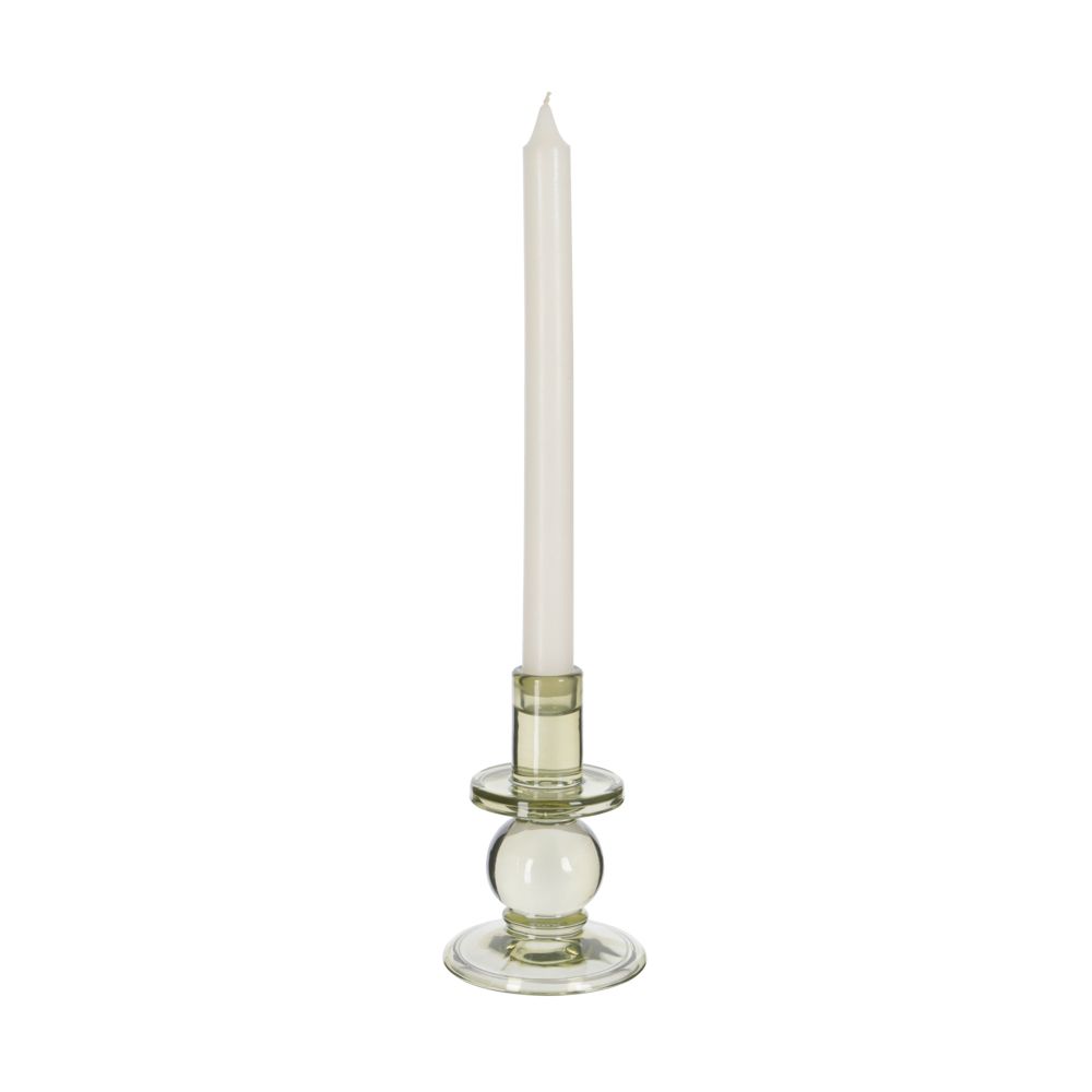 Candelabro perfil de vidrio 9x13.3 cm