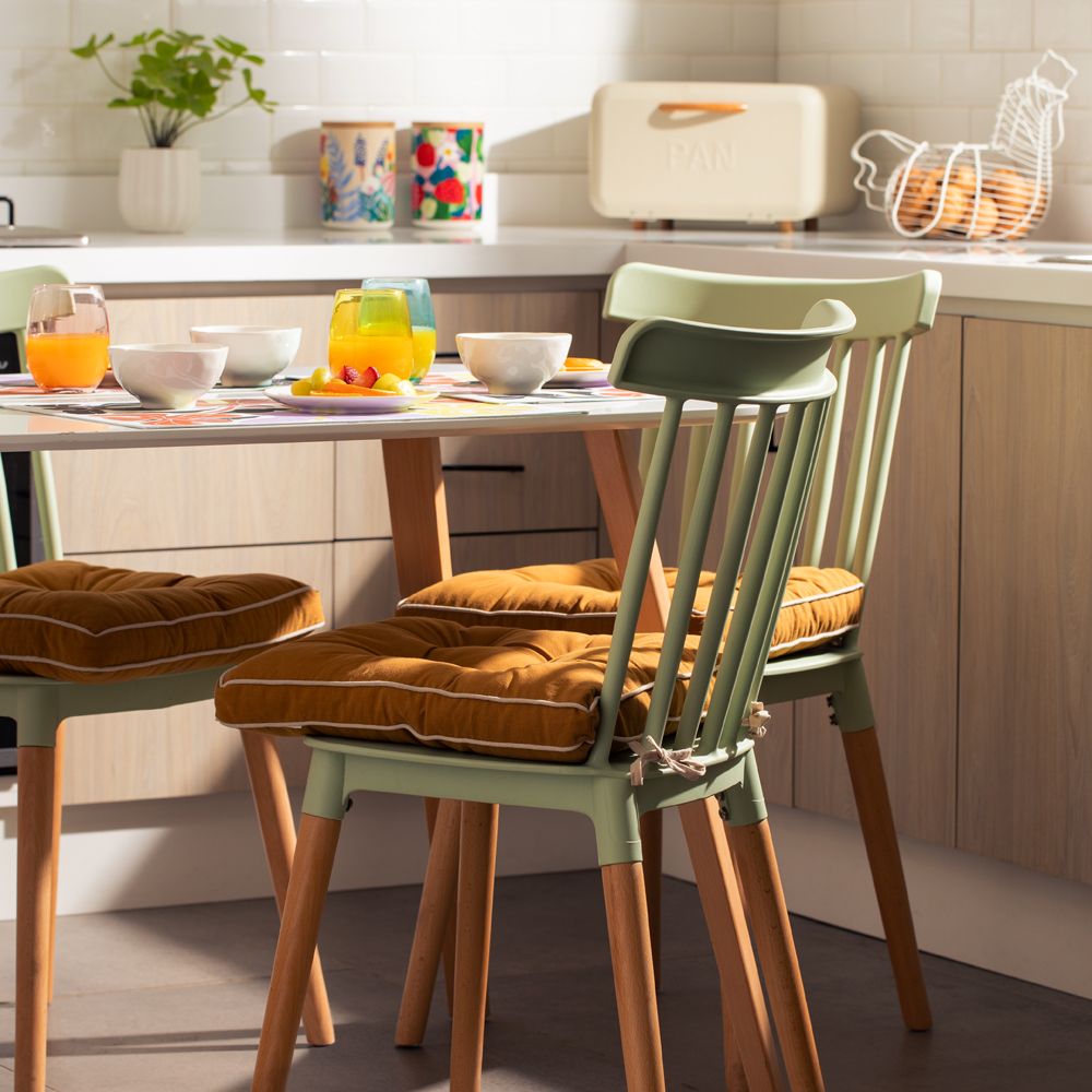 Cojín algodón para silla 40x40x3 cm