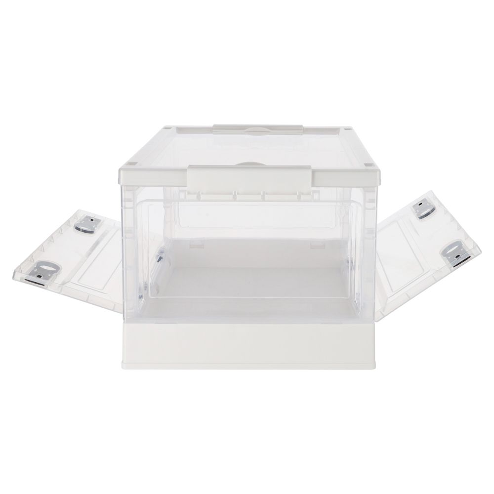 Caja de plástico plegable con tapa 27 L