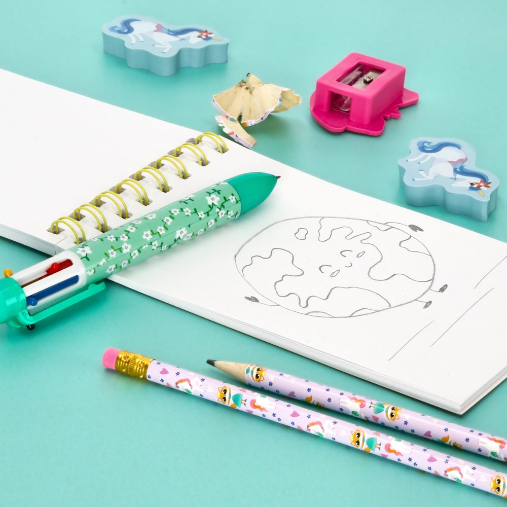 Set Lápices, Bolígrafo, Goma y Sacapuntas