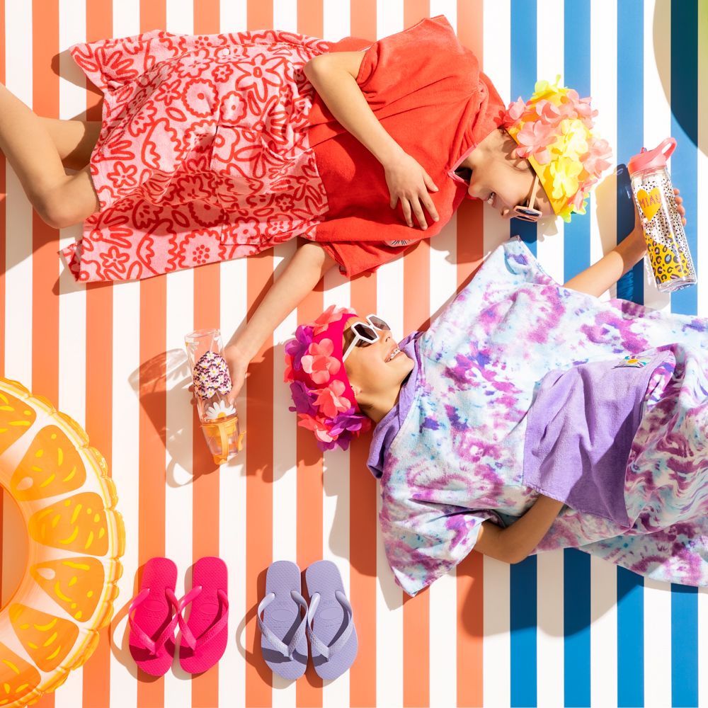 Poncho toalla infantil para playa 6-9 años