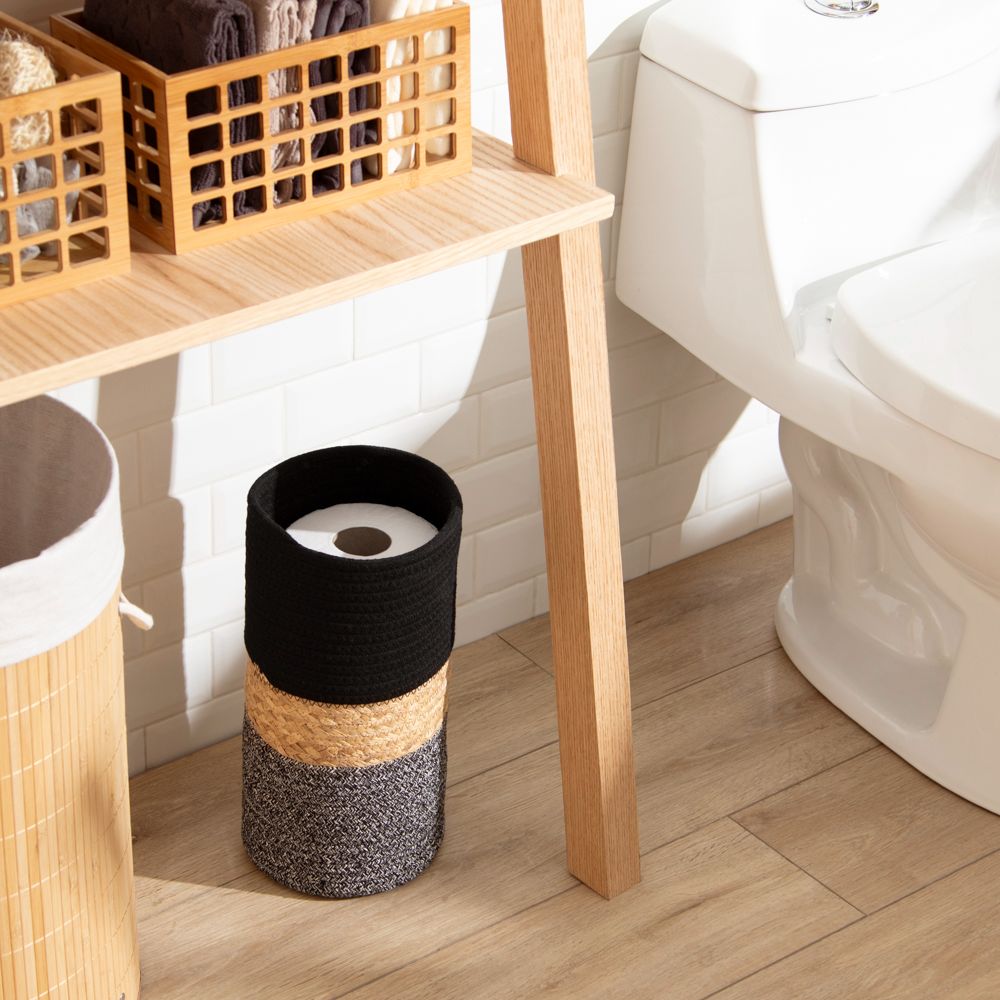 Canasto porta rollo de papel diámetro 17.5x35 cm