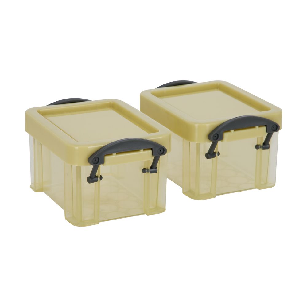 Set 3 mini cajitas de plástico con tapa