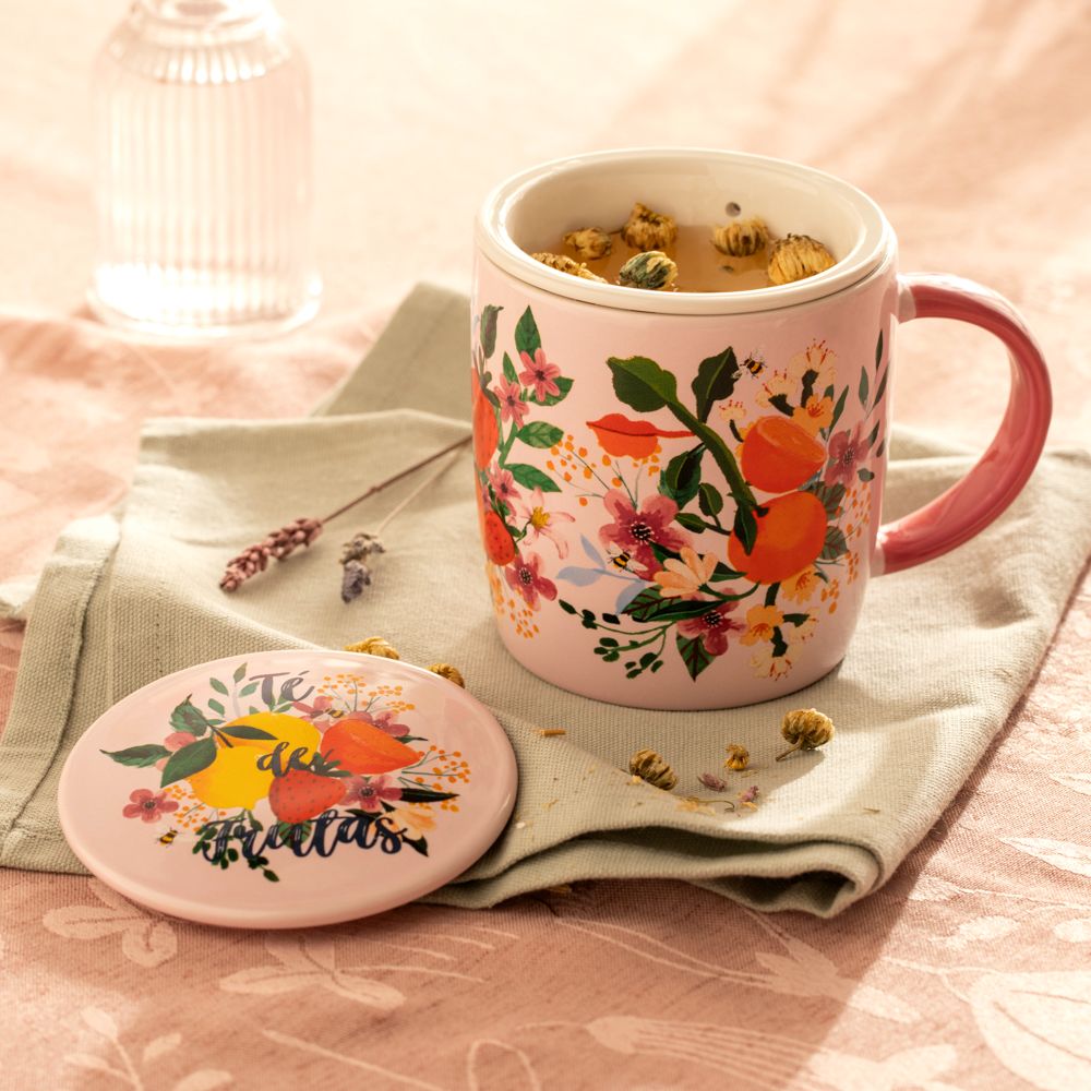 Taza con infusor y tapa 350 ml