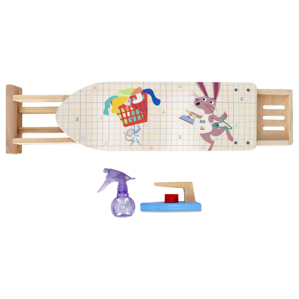 Juego set de tabla de planchar de madera