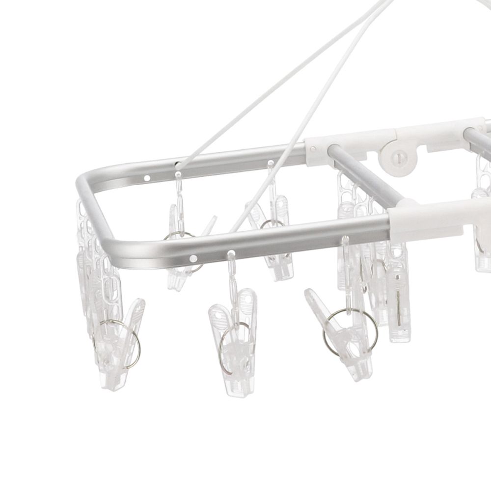 Gancho de Aluminio 24 Pinzas Plásticas