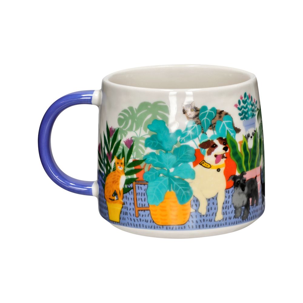 Taza de cerámica con diseño impreso 420 ml