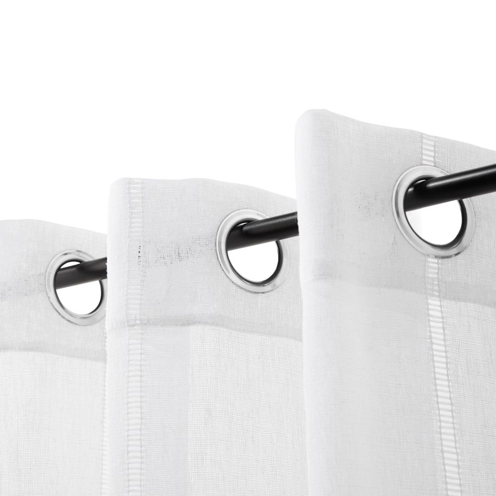 Set 2 Cortinas Velo Tipo Lino con Ojillos 140x240 cm