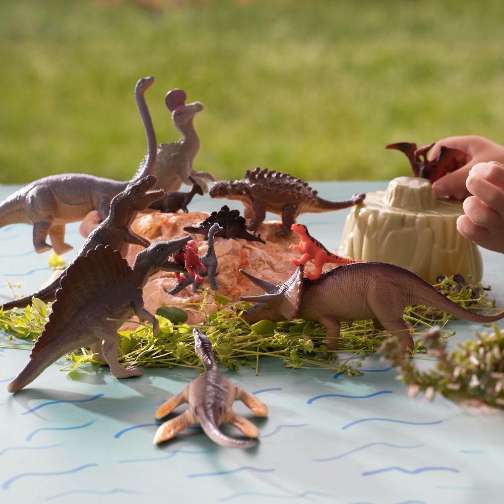 Set Balde Animales plástico Dinosaurios 16 piezas L