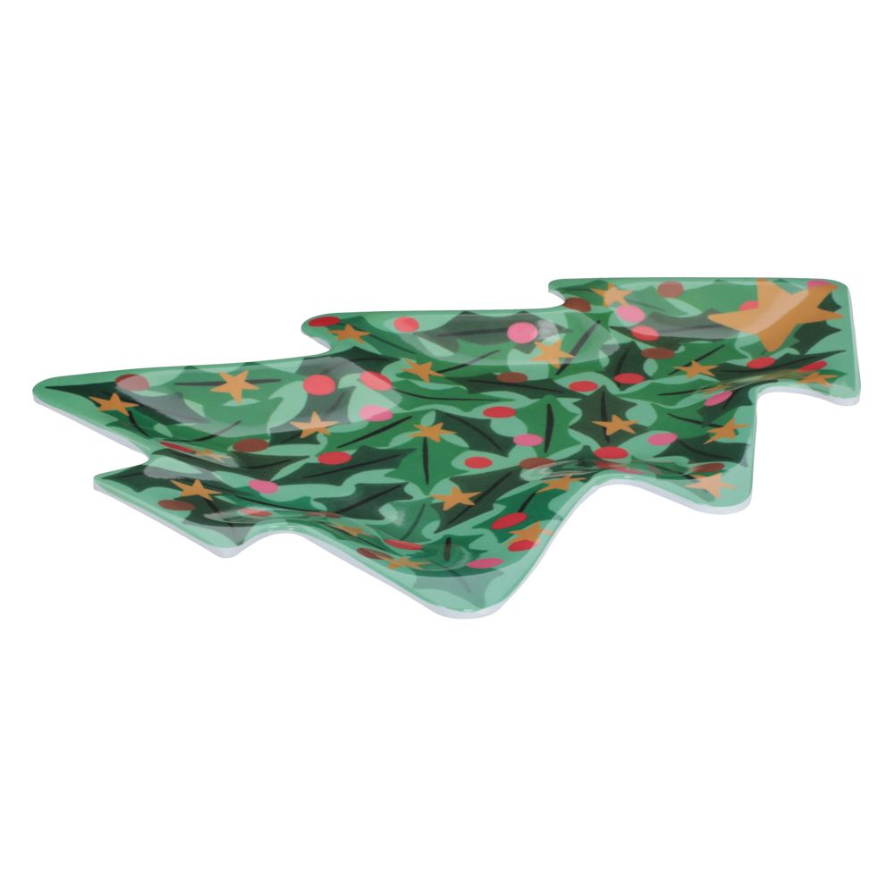 Plato de melamina con forma de arbolito