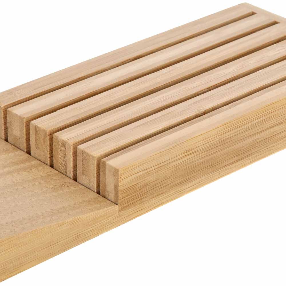 Organizador de cuchillos de bambú