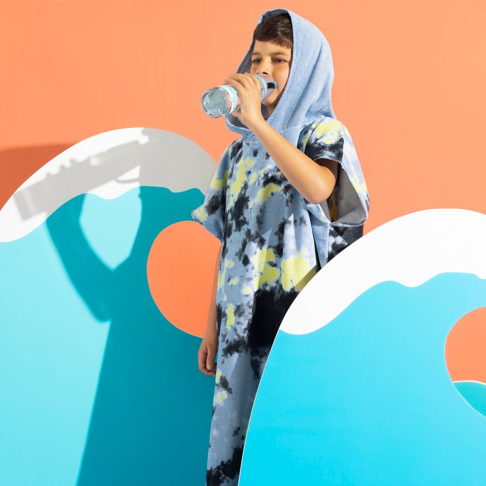 Poncho toalla infantil para playa 9-12 años