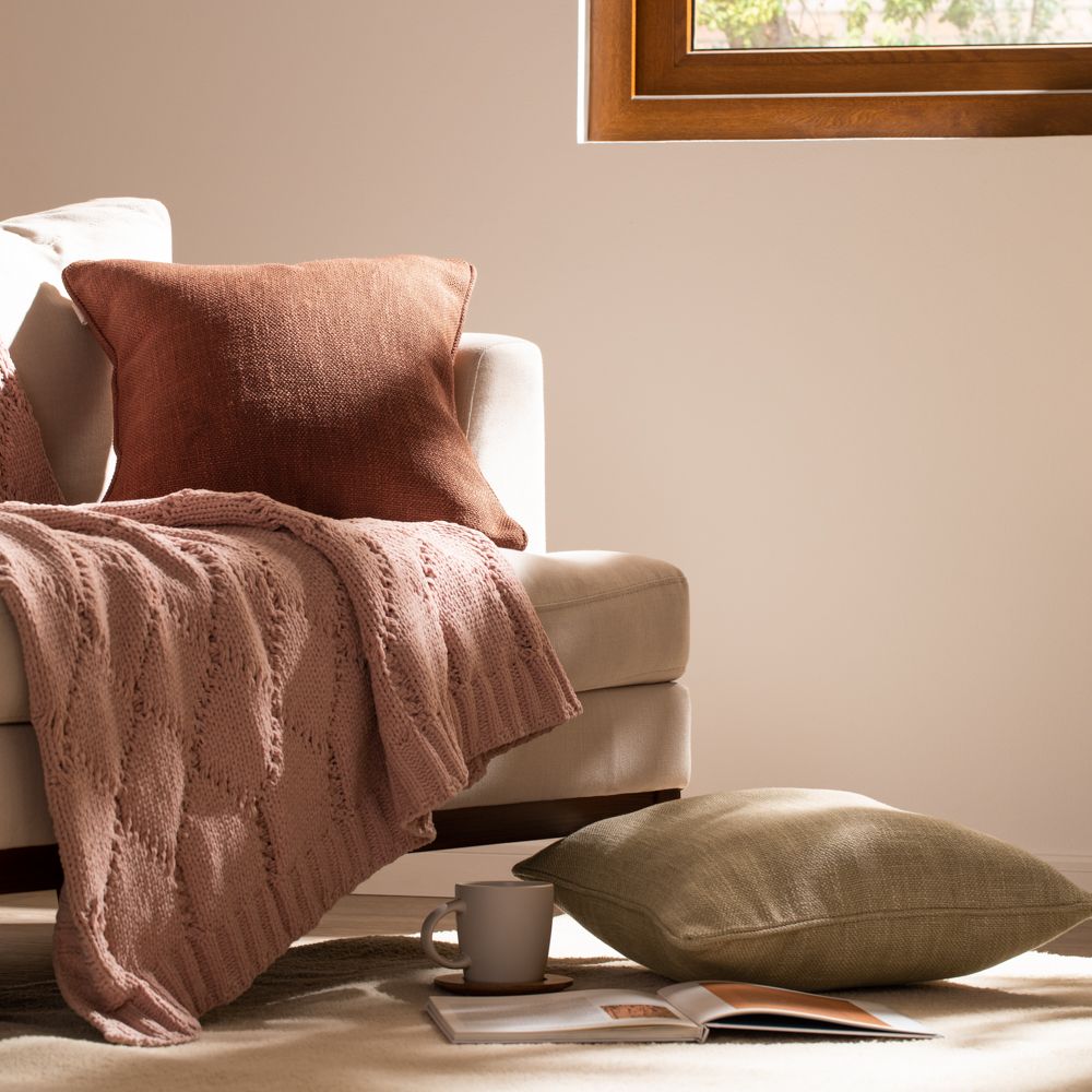 Funda de cojín textura 45x45 cm