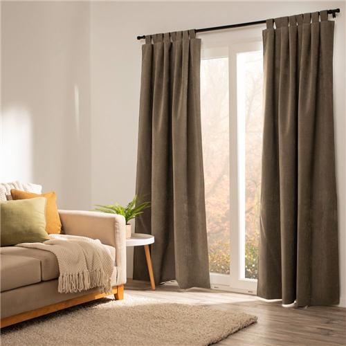 Cortina blackout chenille presillas 140x240 cm