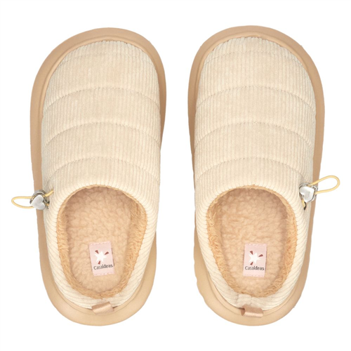 Pantuflas acolchadas cotelé talla 22-23 cm