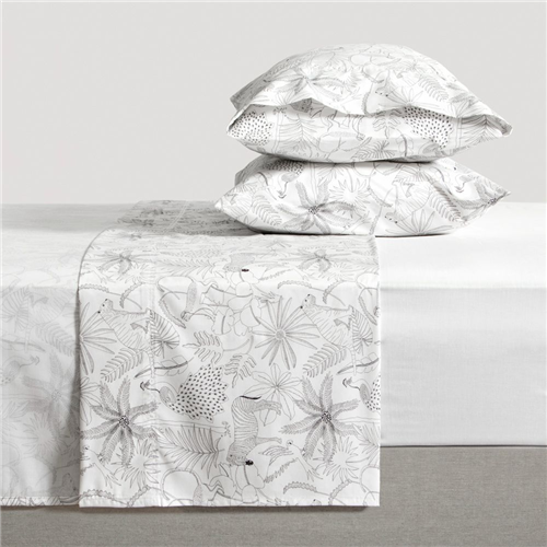 Set de sábanas algodón-poliéster estampadas 144 hilos Queen