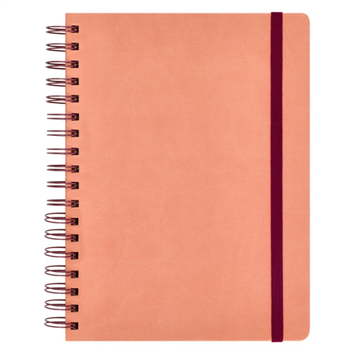 Cuaderno espiral pu 18x24 cm