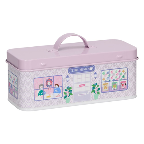 Caja enlozada para bolsas de té 20.6x9.1x10.8 cm