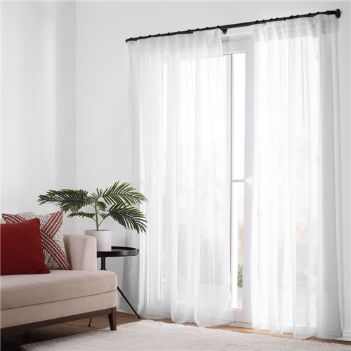 Set 2 Cortinas Velo Tipo Lino con Presillas Ocultas 140x240 cm