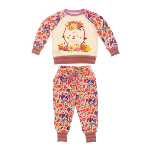 Pijama infantil de franela y polar coral talla 6