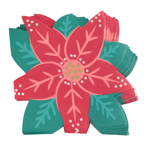 Set de 20 servilletas de papel navideñas